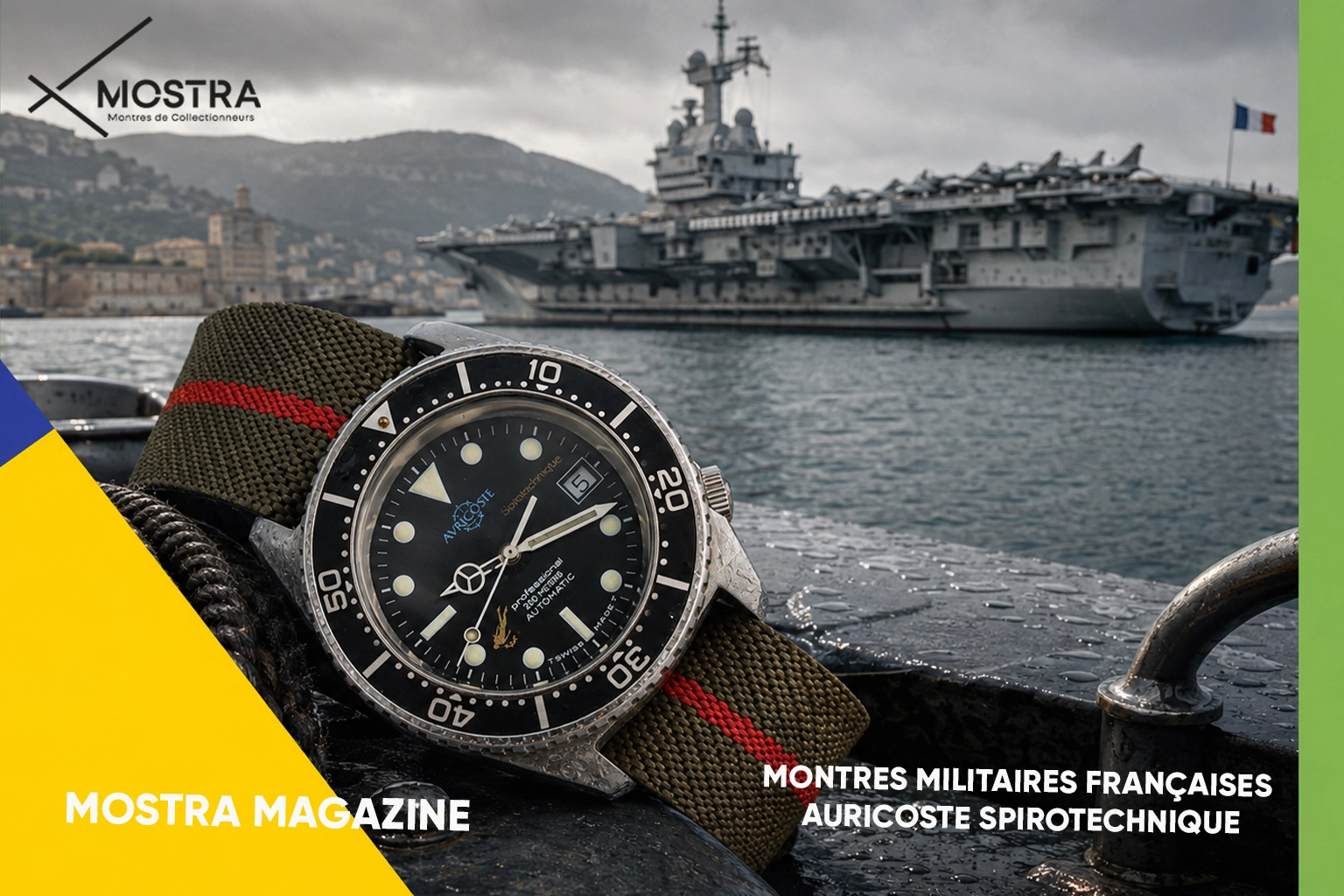montres militaires francaise auricoste spirotechnique toulon mostra magazine